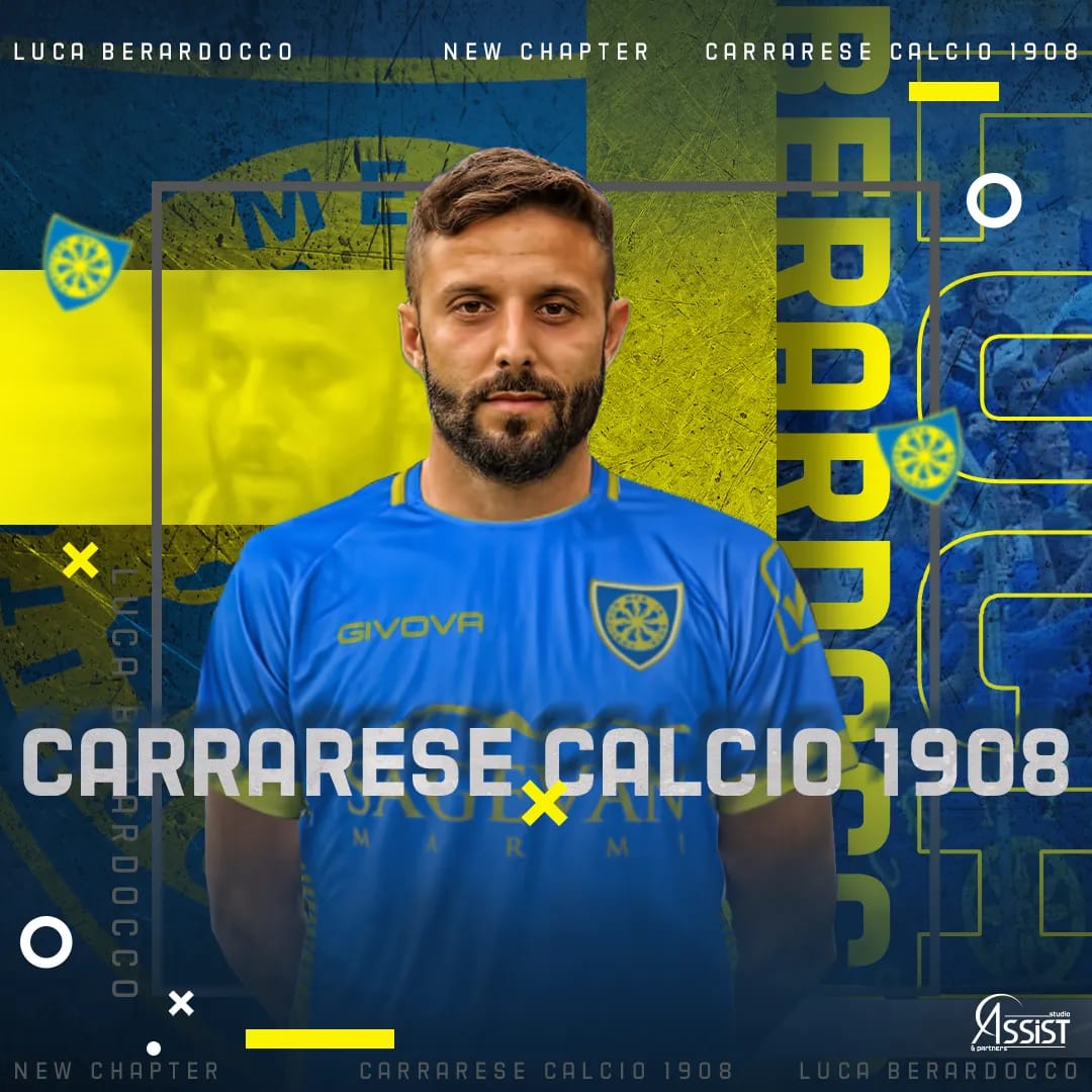 Luca_Berardocco_carrarese Luca Berardocco firma con la Carrarese fino al 2024