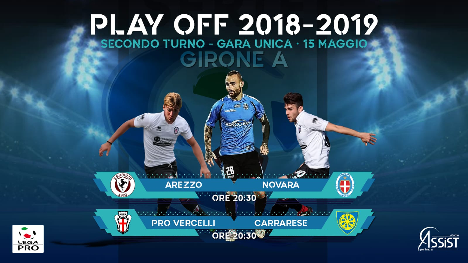 playoff-legapro-19 Foglia, Merio (ProVercelli) e Sbraga (Novara) al secondo turno dei playoff di Lega Pro
